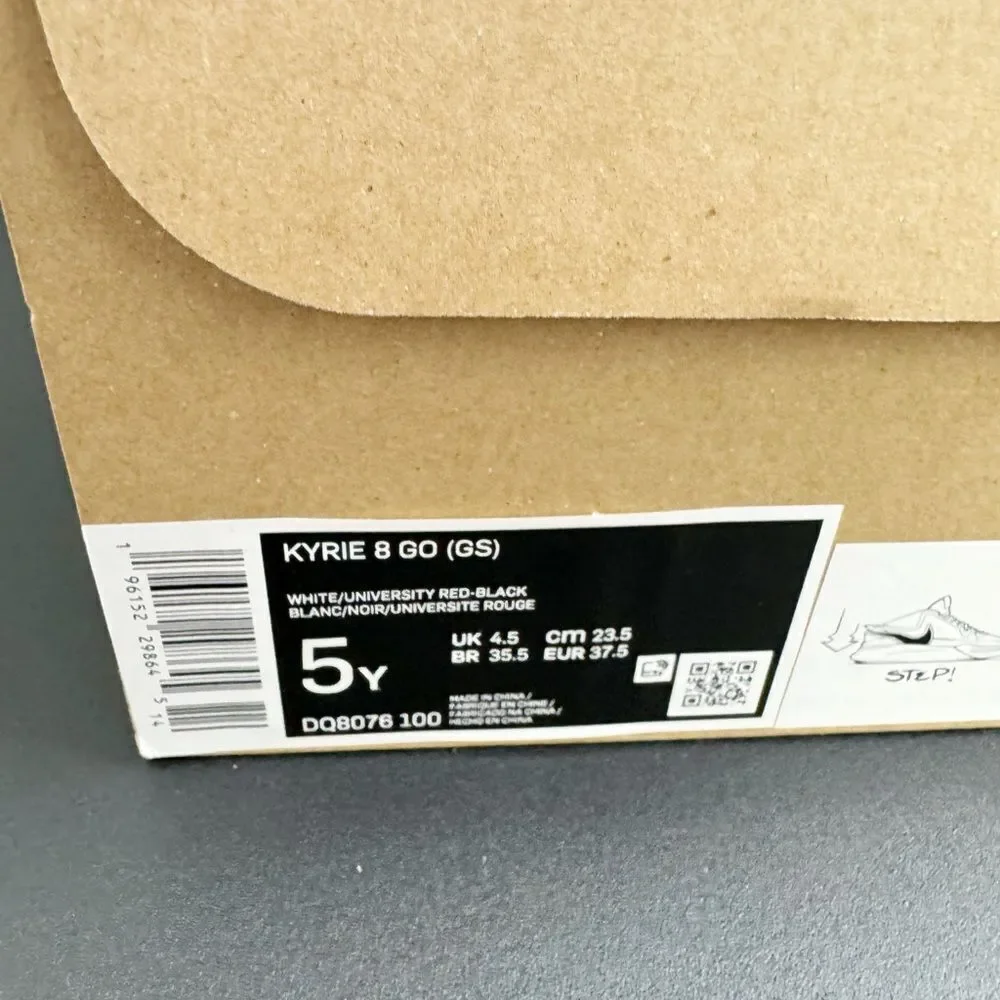 NIKE | NEW Kyrie 8 GO University Red GS Shoes Sneakers Youth Size 5 (Womens 6.5)
